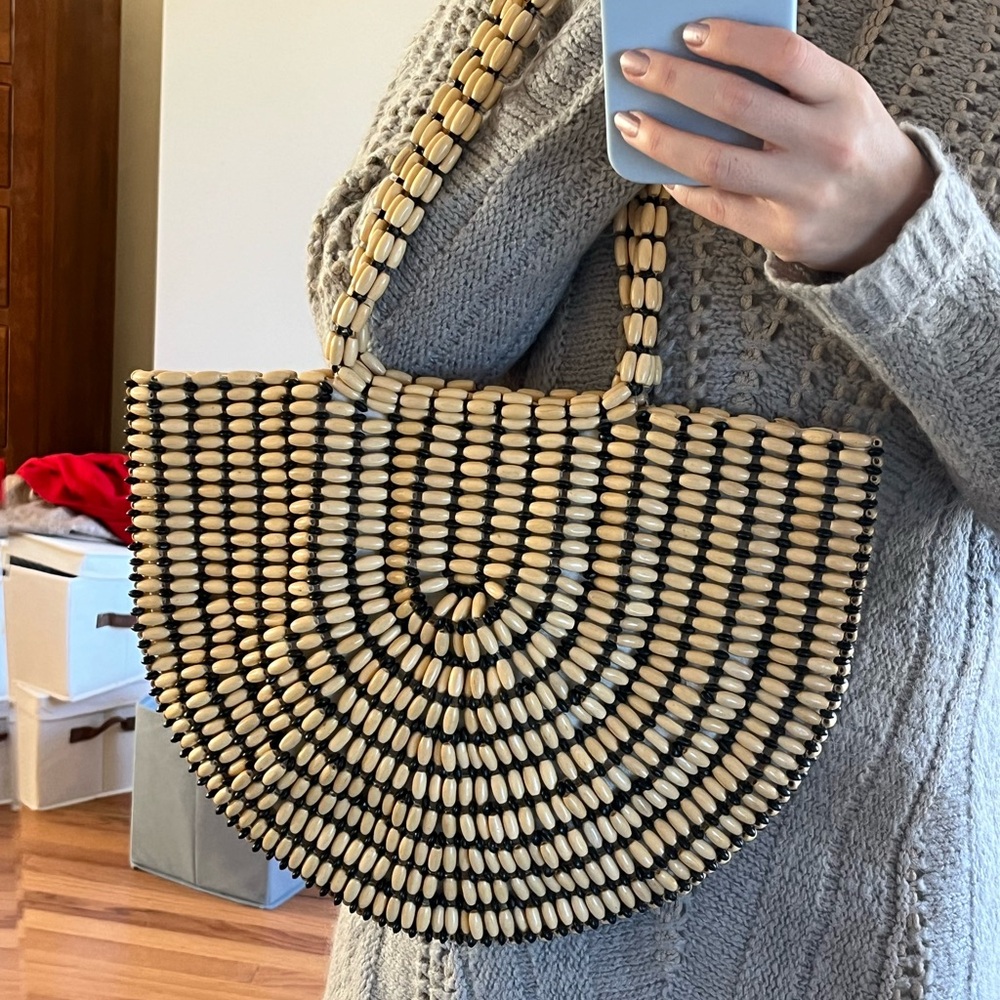 Fun and unique beaded shoulder bag